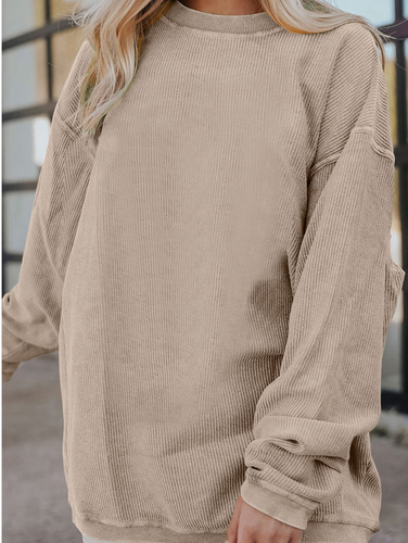 Oversized Corduroy Sweatshirt