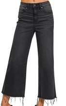 High Rise Cropped Jeans - Black