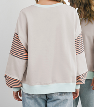 Striped Colorblock Long Sleeve Top